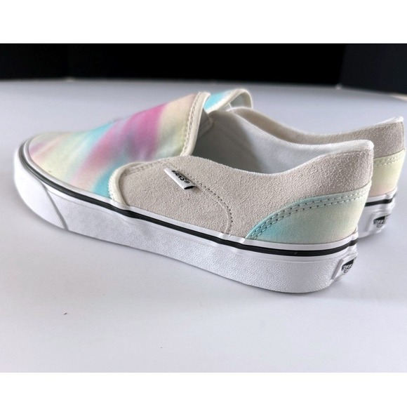 Vans Shoes - Vans Classic Slip-On Pastel Tie Dye Suede Canvas Sneakers Women's Size 9.5 New
